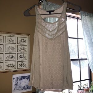 Brown lace American Eagle tank top size xs